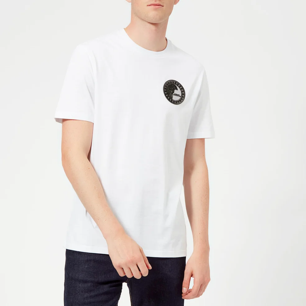 Versace Collection Men's Small Logo T-Shirt - Bianco Image 1