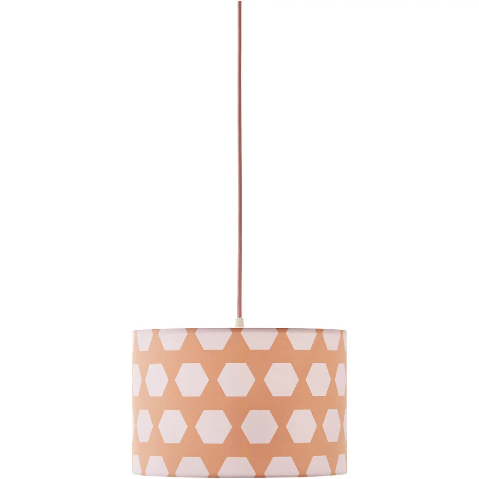 Kids Concept Ceiling Hexagon Lamp - Apricot Image 1