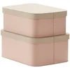 Kids Concept Storage Box (2 Set) - Pink - Image 1