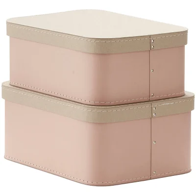 Kids Concept Storage Box (2 Set) - Pink