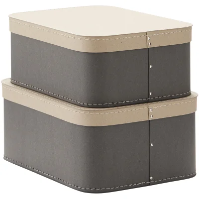Kids Concept Storage Box (2 Set) - Grey
