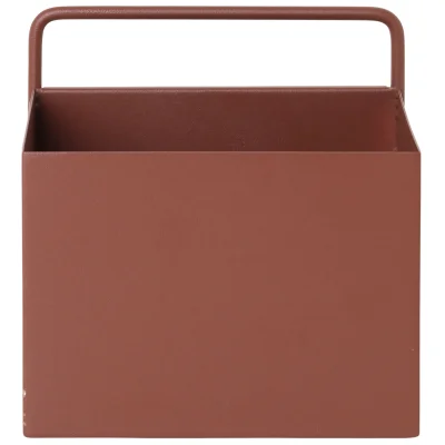 Ferm Living Wall Box - Square - Red/Brown