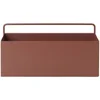 Ferm Living Wall Box - Rectangle - Red/Brown - Image 1