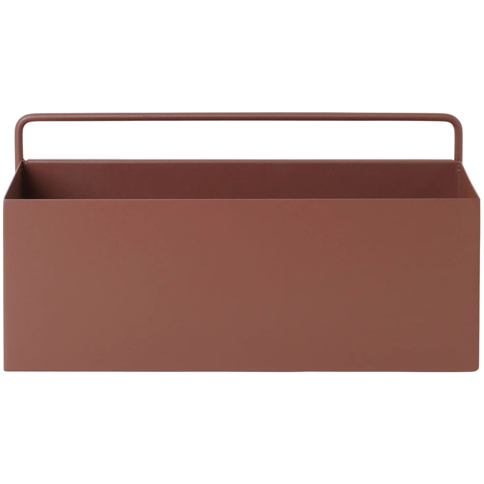 Ferm Living Wall Box - Rectangle - Red/Brown Image 1