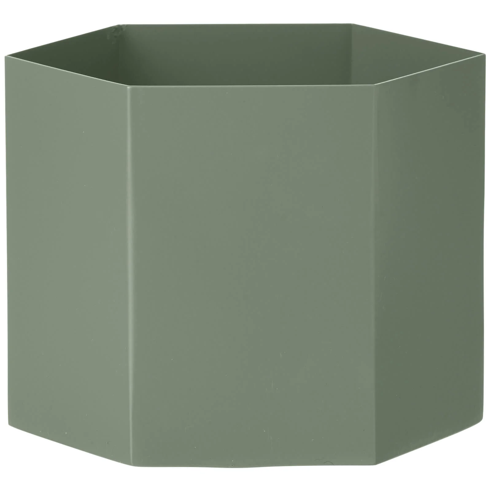 Ferm Living Hexagon Pot - Extra Large - Dusty Green Image 1