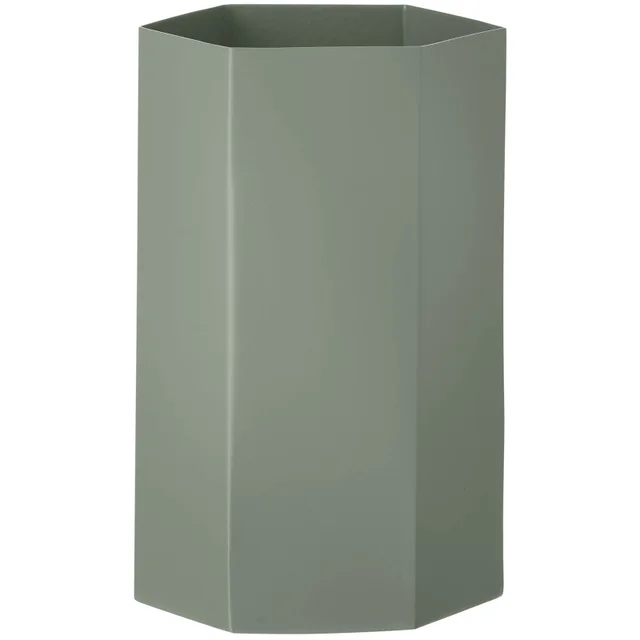 Ferm Living Hexagon Vase - Dusty Green