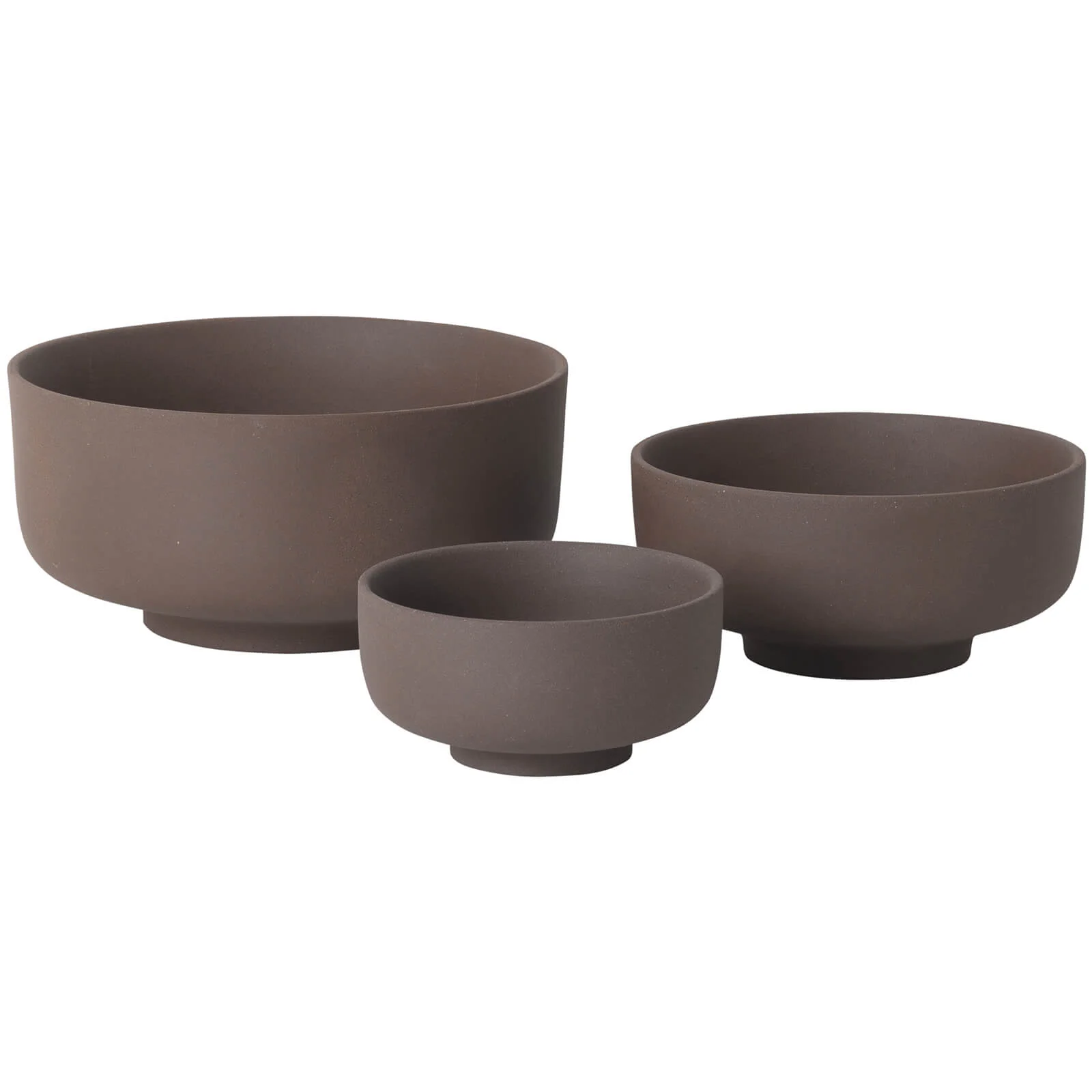 Ferm Living Sekki Bowls - Rust (Set of 3) Image 1