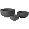 Ferm Living Sekki Bowls - Charcoal (Set of 3) - Image 1