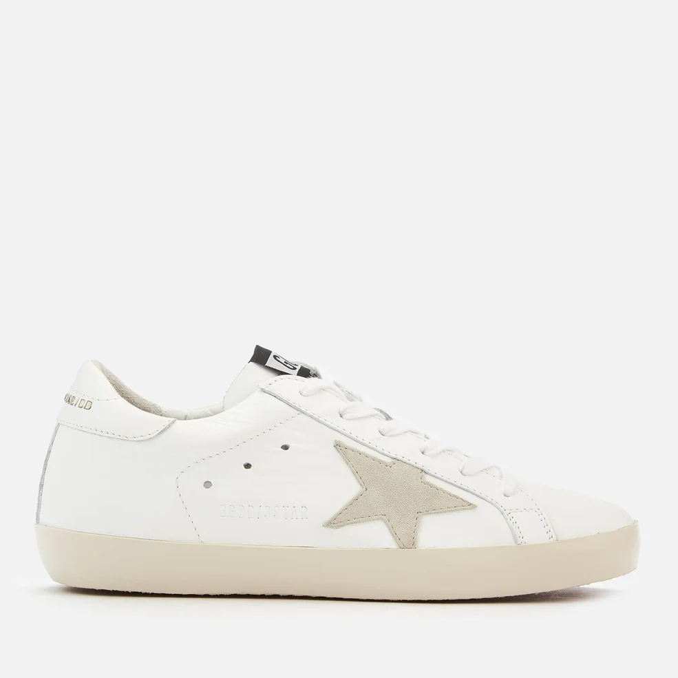 Golden Goose Women's Superstar Trainers - White/Gold Lettering Image 1