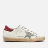 Golden Goose Women's Superstar Trainers - White/Red/Silver Glitter - Image 1