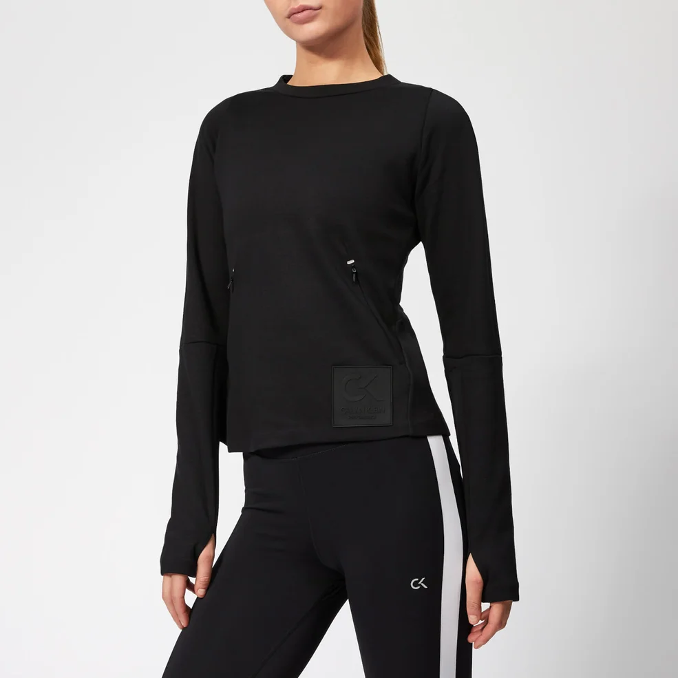 Calvin Klein Performance Women's Pullover Sweatshirt - CK Black Image 1