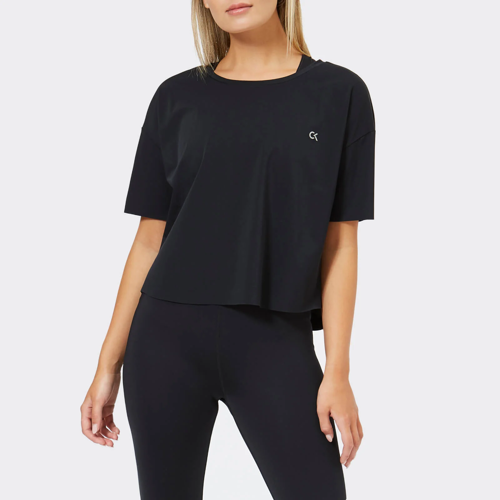 Calvin Klein Performance Womens's Short Sleeve T-Shirt - CK Black Image 1