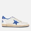 Golden Goose Men's Ball Star Sneakers - White/Blue - Image 1