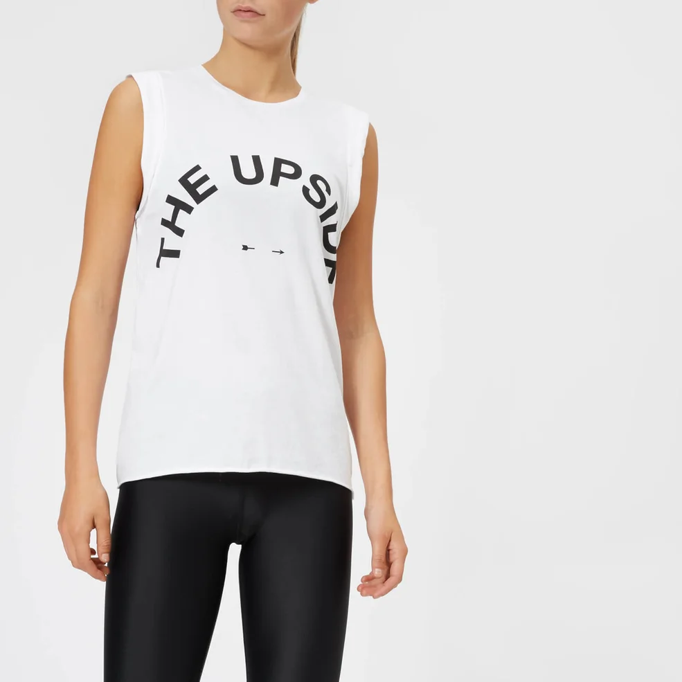 The Upside Women's Muscle Tank Top - White Image 1