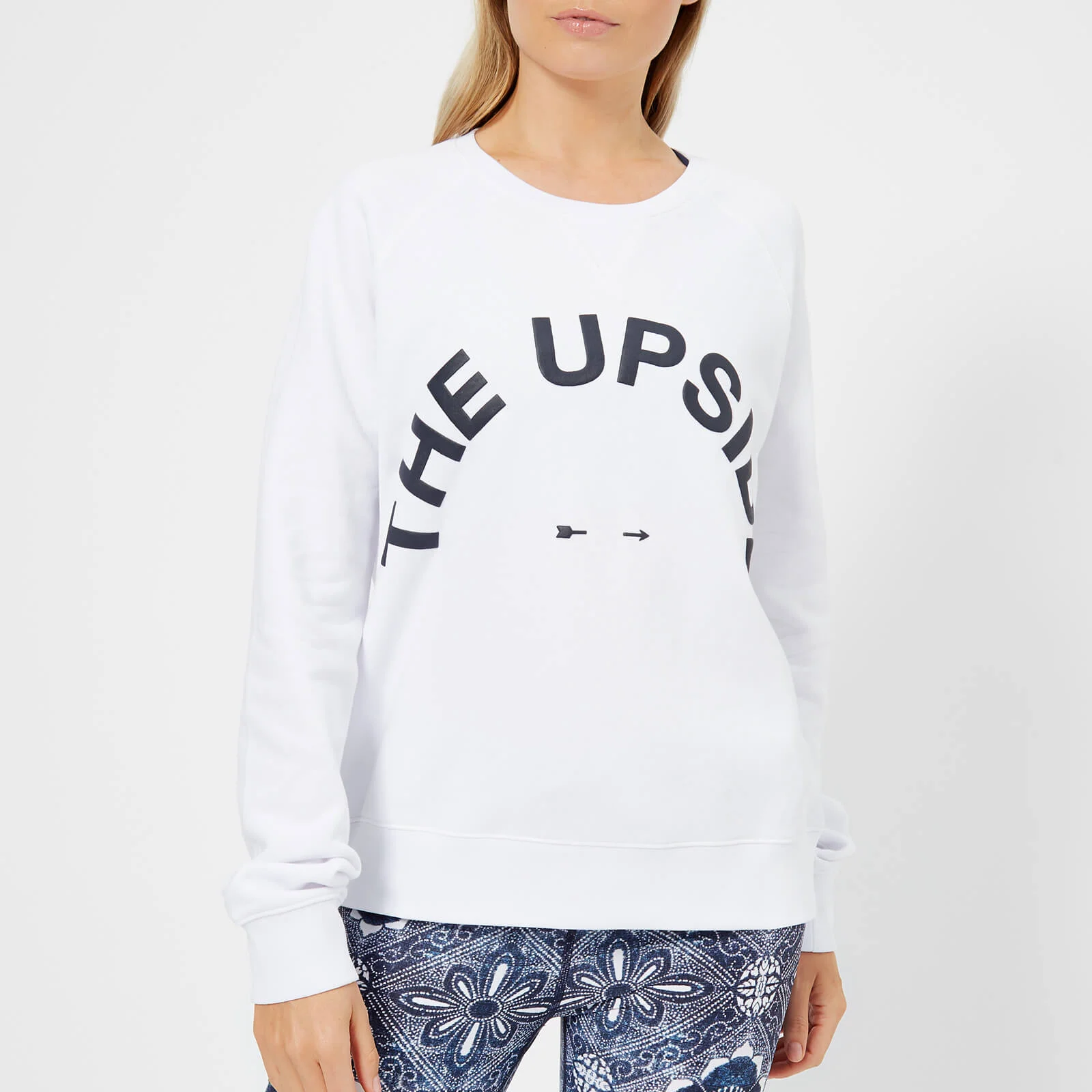 The Upside Women's Bondi Crew Neck Sweatshirt - White Image 1