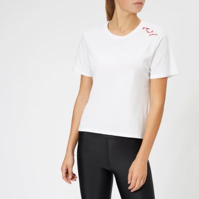 The Upside Women's Yoga and Wine T-Shirt - White