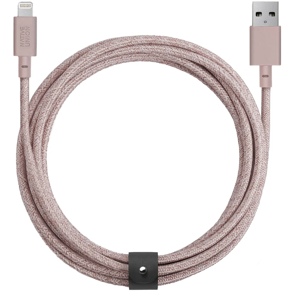 Native Union Belt Cable 3m - Rose Image 1