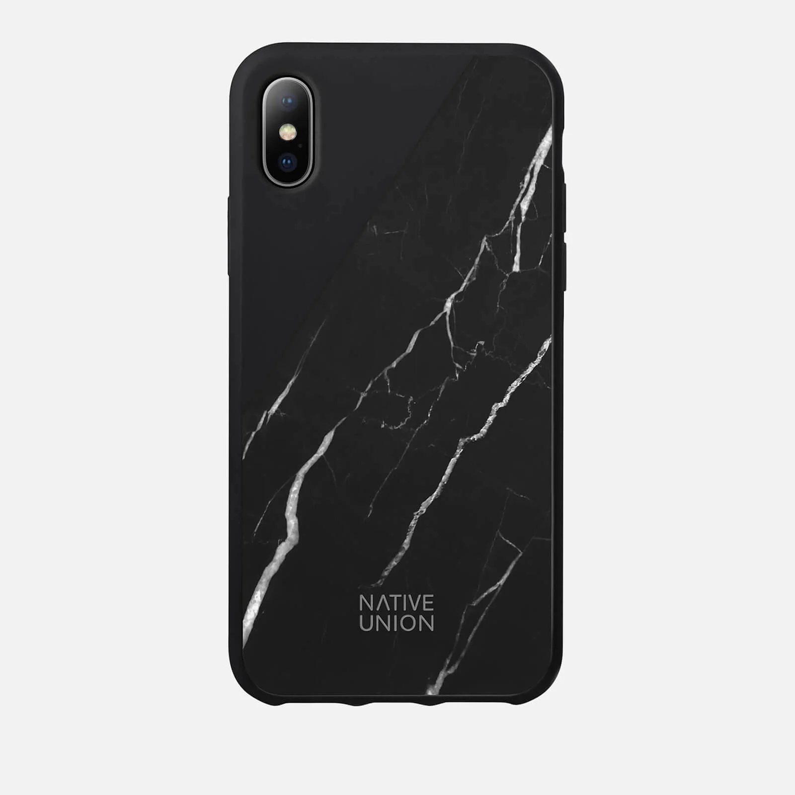 Native Union Clic Marble Metal iPhone X - Black Image 1