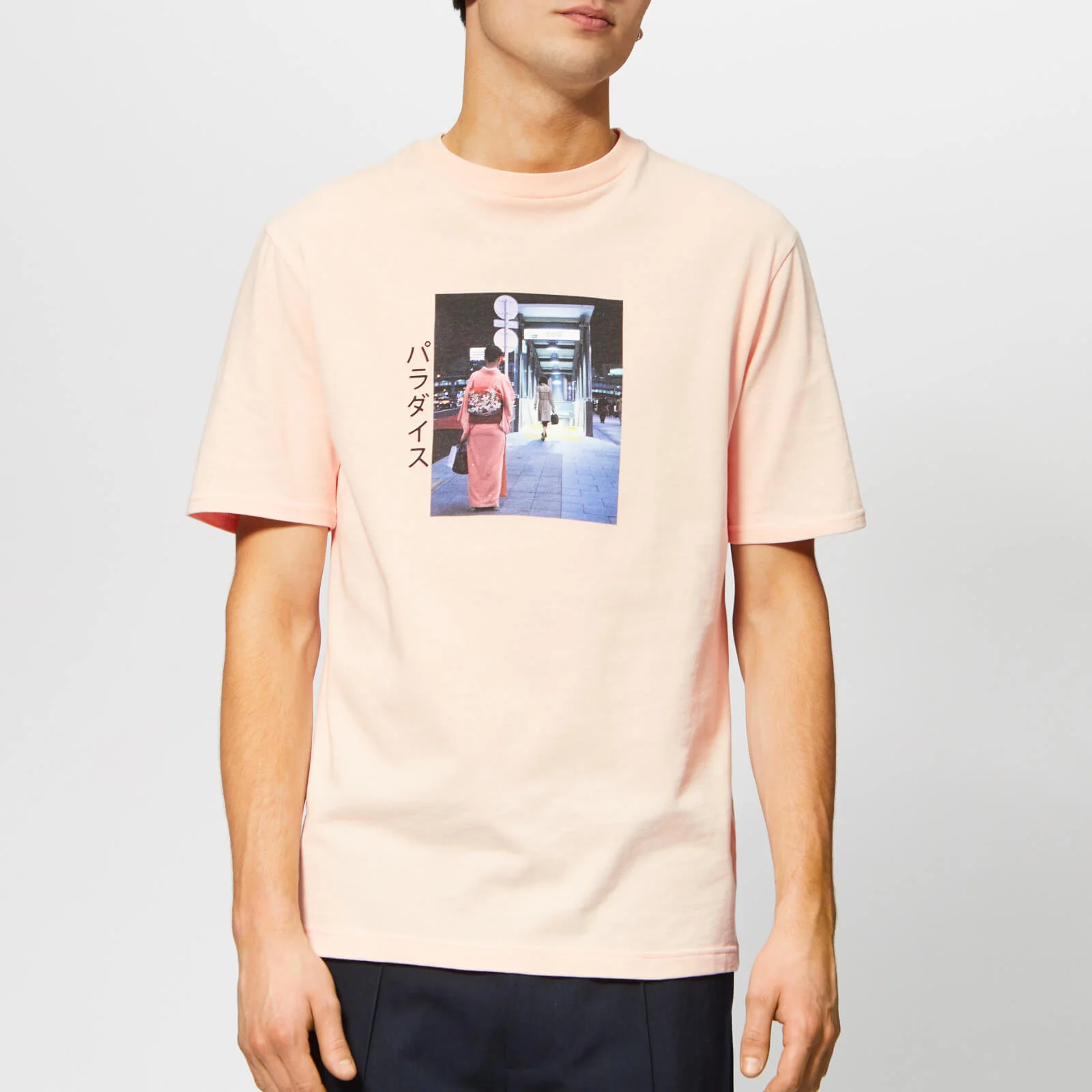 Axel Arigato Men's Paradaisu Geisha Slim Fit T-Shirt - Pale Pink Image 1