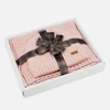 Barbour Women's Cable Hat & Scarf Set - Pink - Image 1