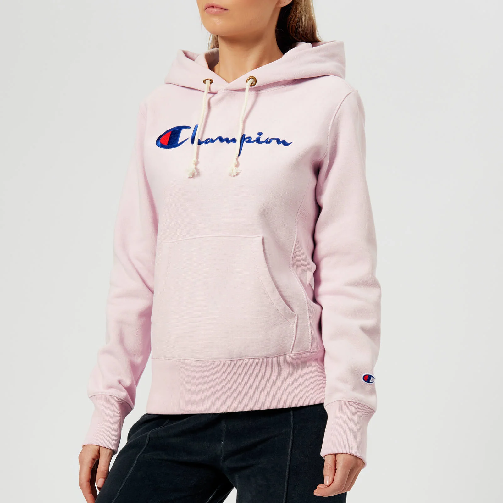 Champion Women's Hooded Sweatshirt - Lilac Image 1