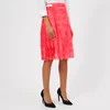 Christopher Kane Women's Neon Lace Kilt Skirt - Neon Pink - Image 1