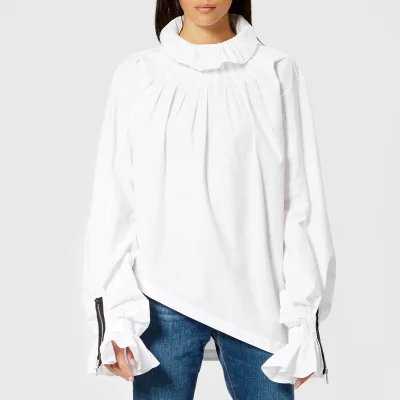 JW Anderson Women's Pleated Collar Blouse - White