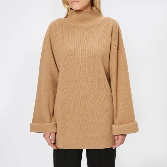 A.P.C. Women's Oversized Knitted Jumper - Camel