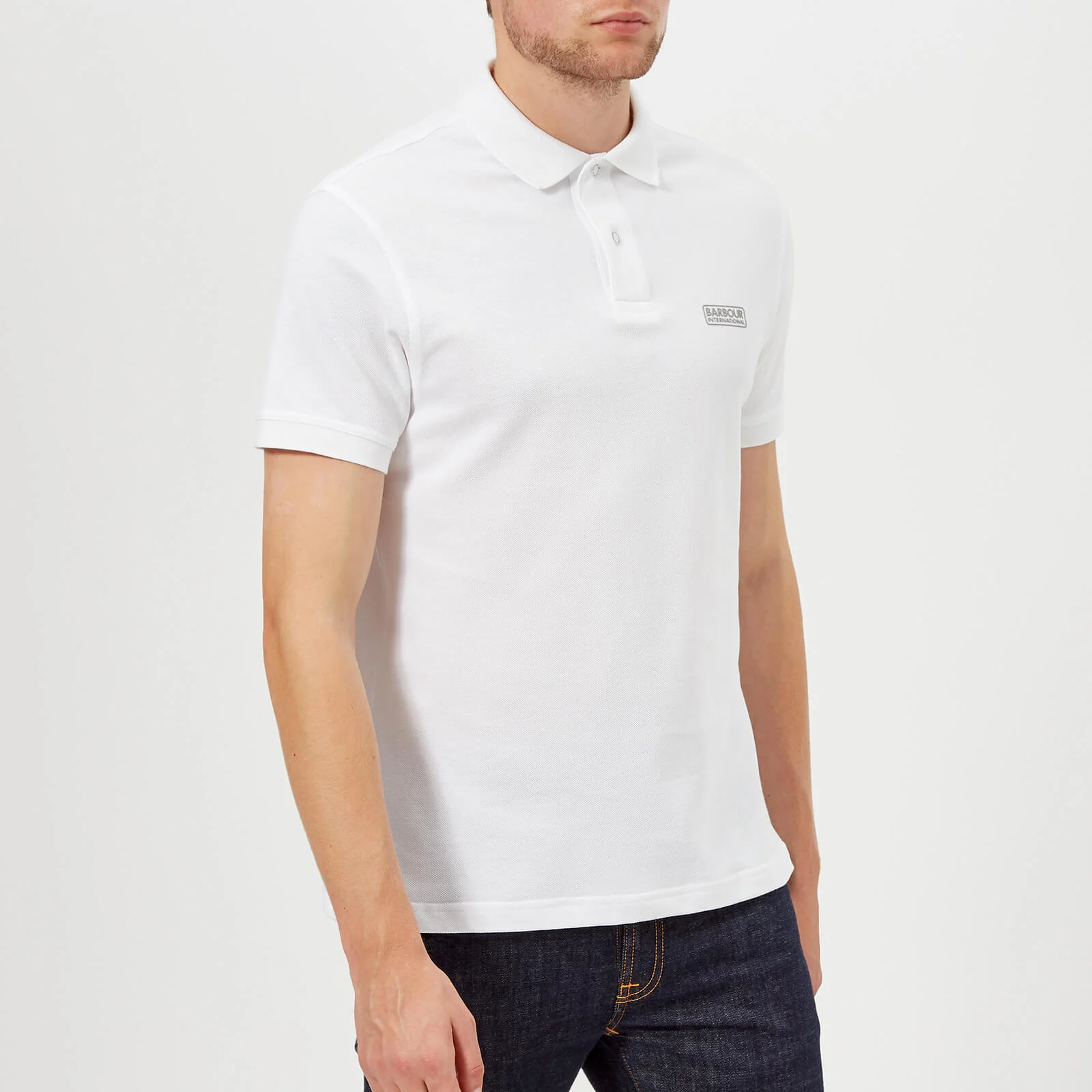 Barbour International Men's Essential Polo Shirt - White Image 1