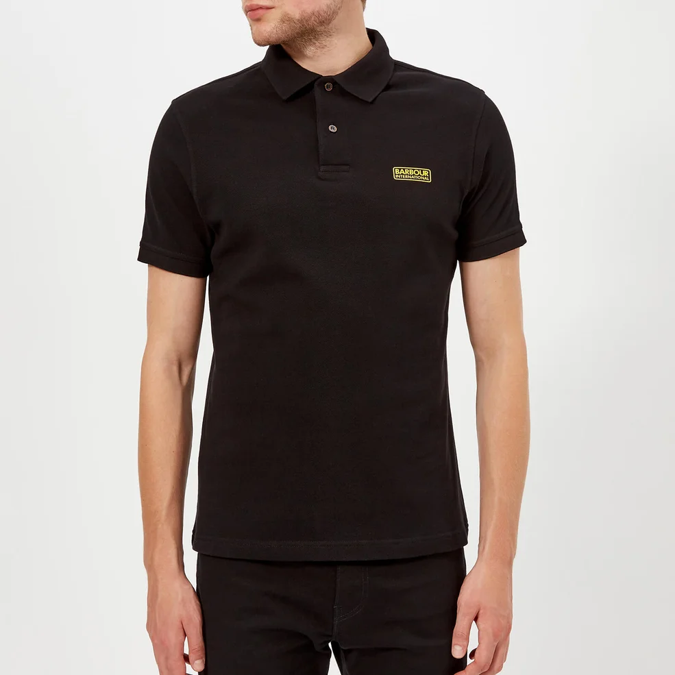 Barbour International Men's Essential Polo Shirt - Black Image 1