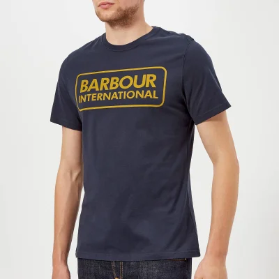 Barbour International Men's Essential Large Logo T-Shirt - Navy