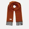 Universal Works Men's Double Sided Scarf - Orange/Brown - Image 1