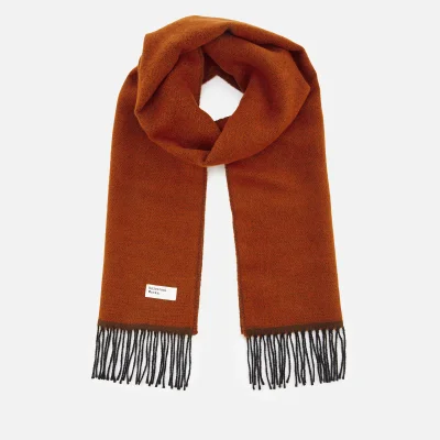 Universal Works Men's Double Sided Scarf - Orange/Brown