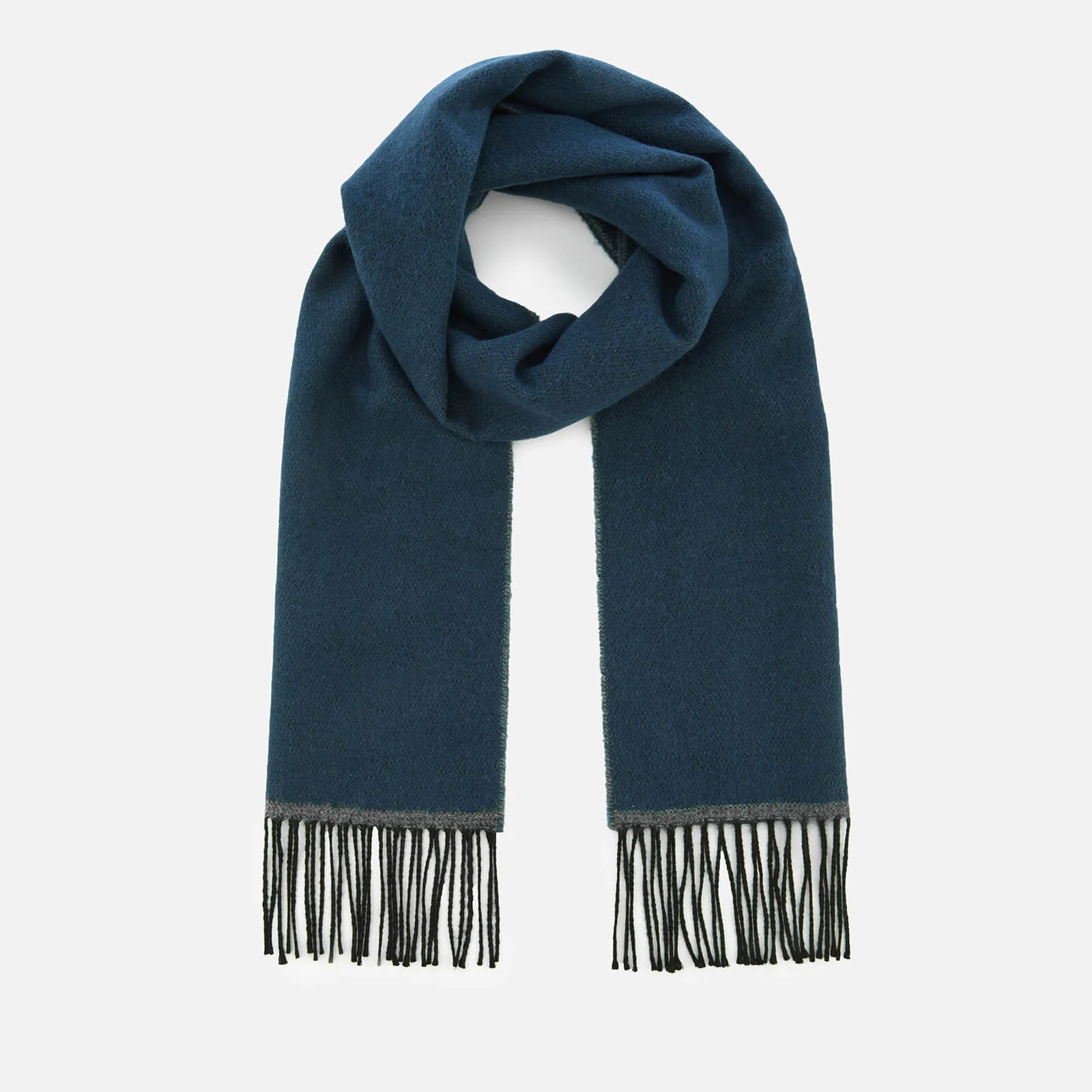 Universal Works Men's Double Sided Scarf - Navy/Grey Image 1