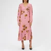 McQ Alexander McQueen Women's Puff Sleeve Volume Dress - Bunny Pink - Image 1