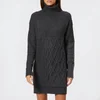 McQ Alexander McQueen Women's Patched Cable Roll Jumper - Grey Mix - Image 1
