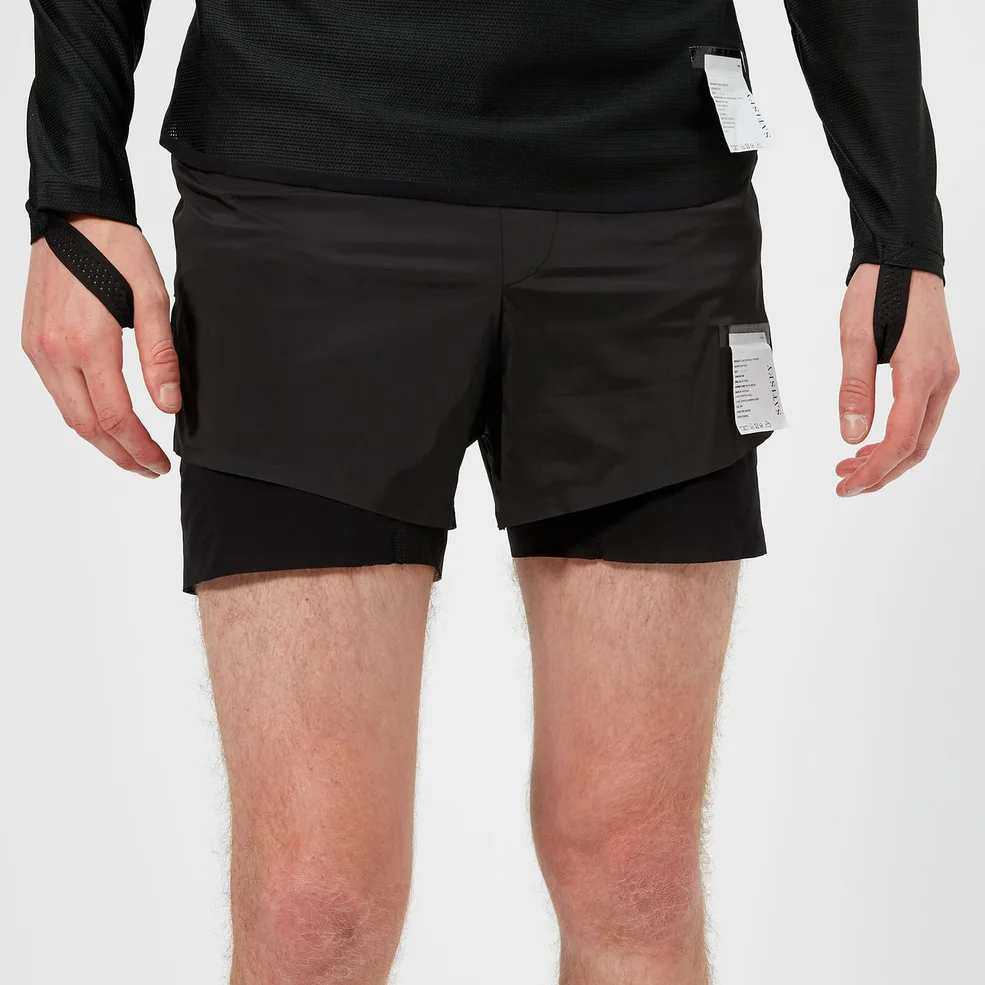 Satisfy Men's Long Distance 3" Shorts - Black Silk Image 1