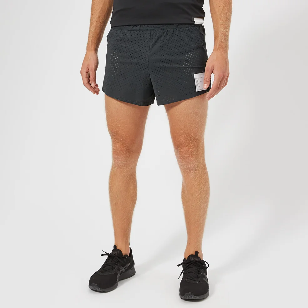 Satisfy Men's Short Distance 2.5" Shorts - Army Grey Image 1