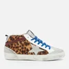 Golden Goose Women's Mid Star Trainers - Spotted Horsy/Grey Star - Image 1