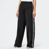 T by Alexander Wang Women's Sleek French Terry Pull-On Pants with Logo Tape - Black - Image 1