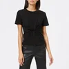 T by Alexander Wang Women's High Twist Jersey T-Shirt with Twist Front Detail - Black - Image 1