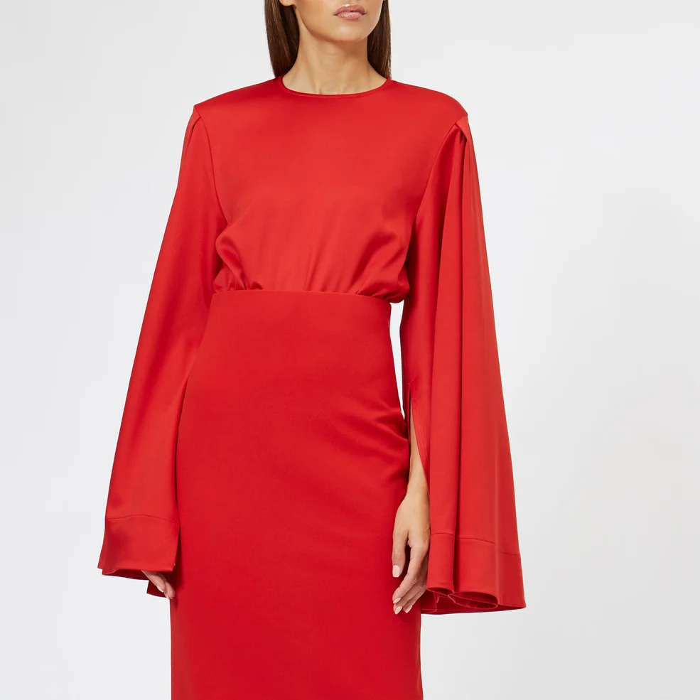 Solace London Women's Nova Dress - Dark Red Image 1