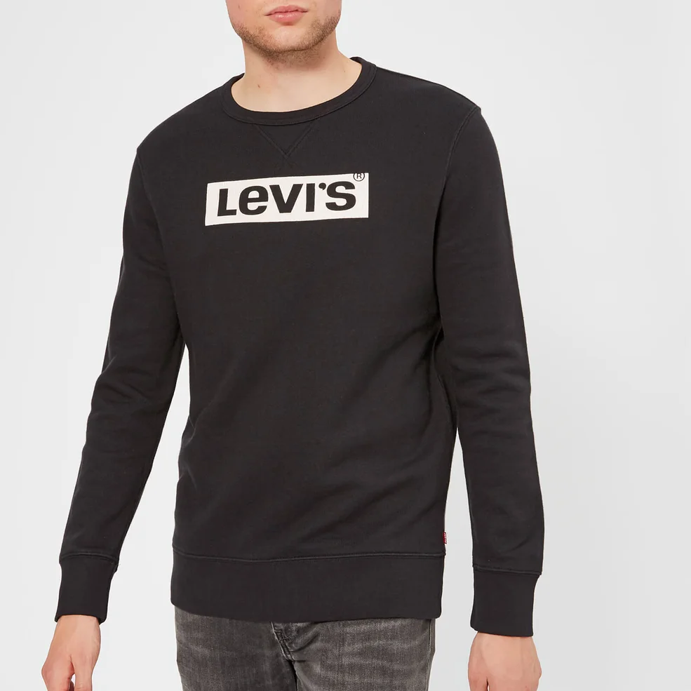 Levi's Men's Graphic Crew Sweatshirt - Black Image 1