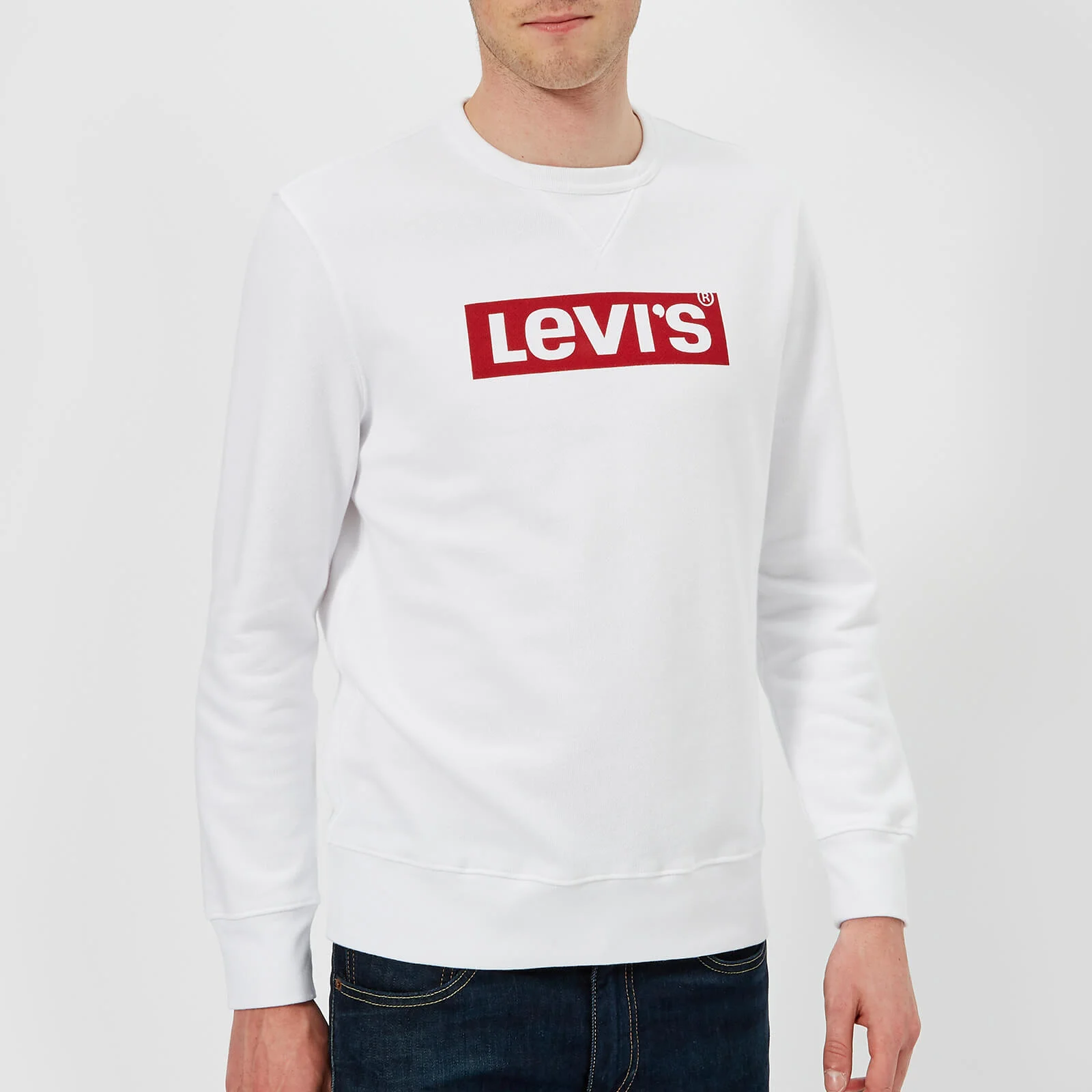 Levi's Men's Graphic Crew Sweatshirt - White Image 1