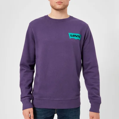 Levi's Men's Modern HM Crew Neck Sweatshirt - Purple Plumiera