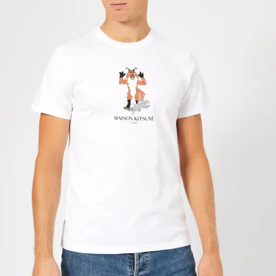 Maison Kitsuné Men's Pixel Fox T-Shirt - White