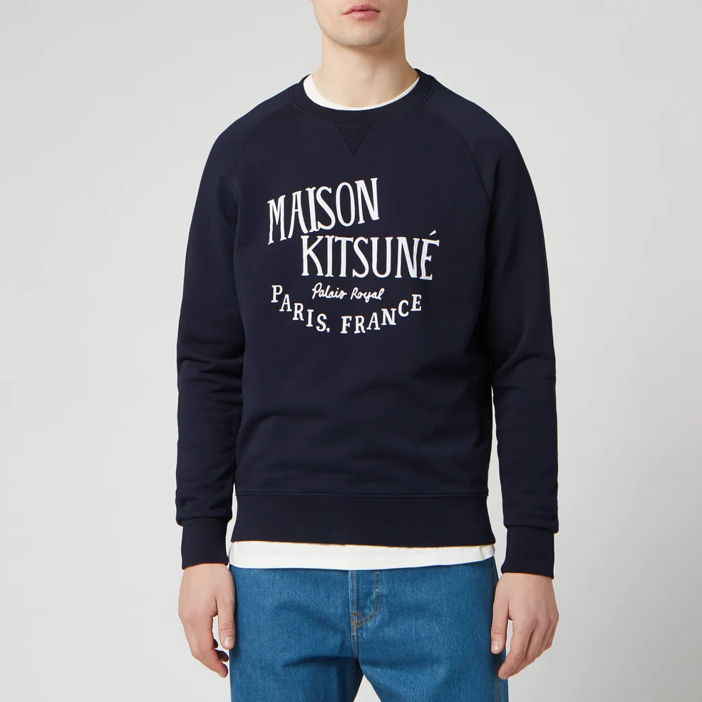 Maison Kitsune Men's Palais Royal Sweatshirt - Navy Image 1