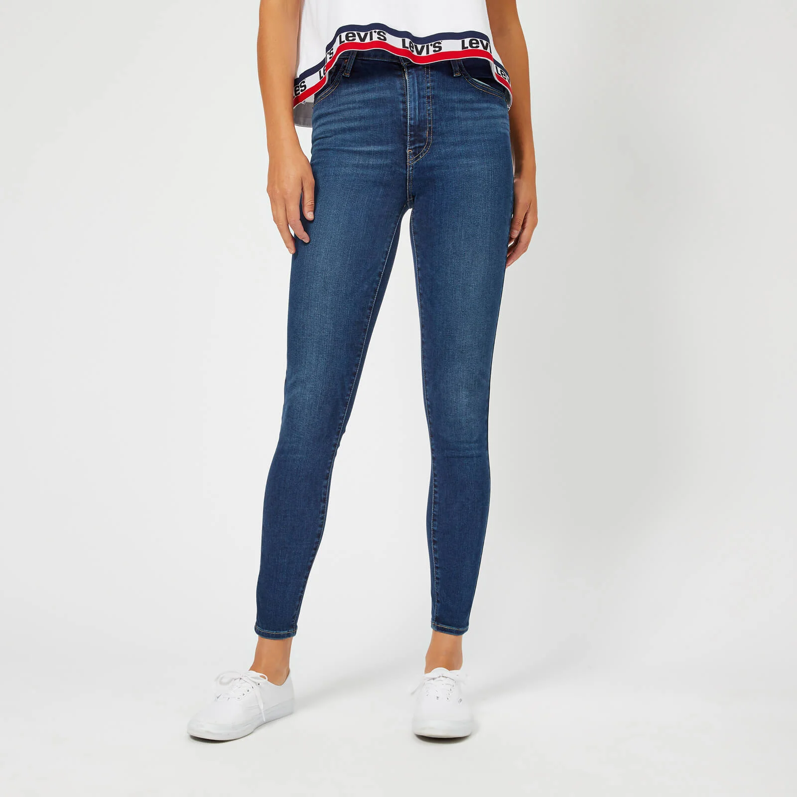 Levi's Women's Mile High Super Skinny Jeans - Breakthrough Blue Image 1