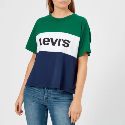 Levi's Women's Colour Block T-Shirt - Evergreen/White