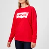 Levi's Women's Relaxed Graphic Crew Neck Jumper - Better Fleece Housemark Chinese Red - Image 1